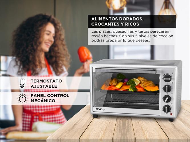 Horno Electrico Atma Grill 90l Spiedo 2700w Hg9022p  - 3