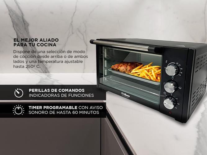 Horno Electrico Liliana Ao320 Electrocook 32 Lts Negro - 2
