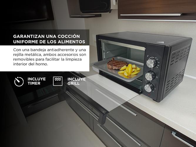 Horno Electrico Liliana Ao320 Electrocook 32 Lts Negro - 3