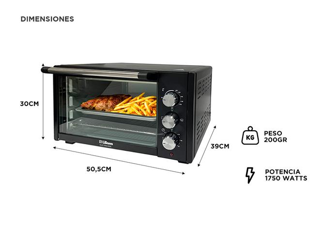 Horno Electrico Liliana Ao320 Electrocook 32 Lts Negro - 4