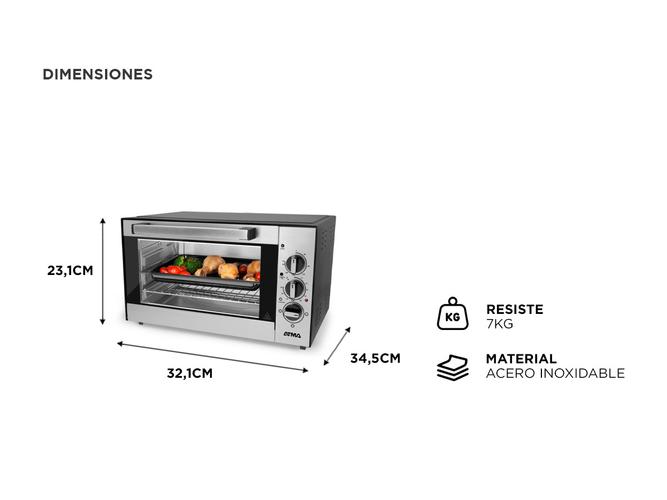 Horno Eléctrico Grill Atma 94HG3021 30 litros - 5