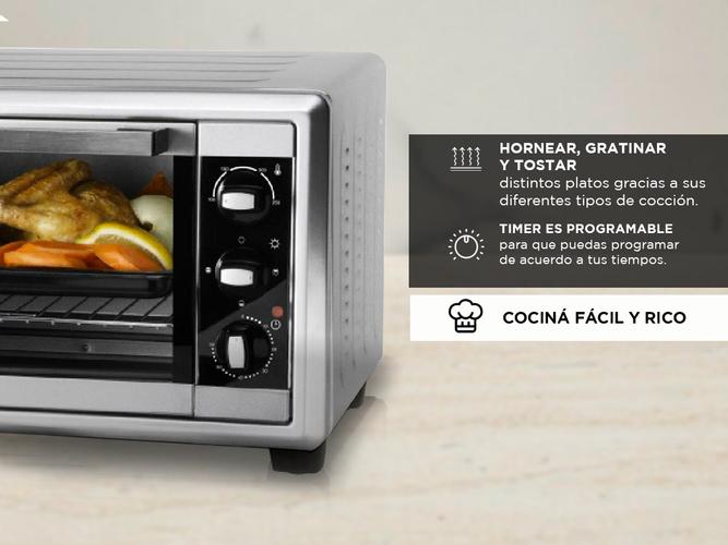 Horno Eléctrico Grill Atma HG2010N 17 litros  - 3