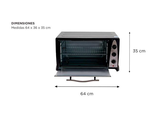 Horno electrico Winco W645 con capacidad de 45 litros - 5