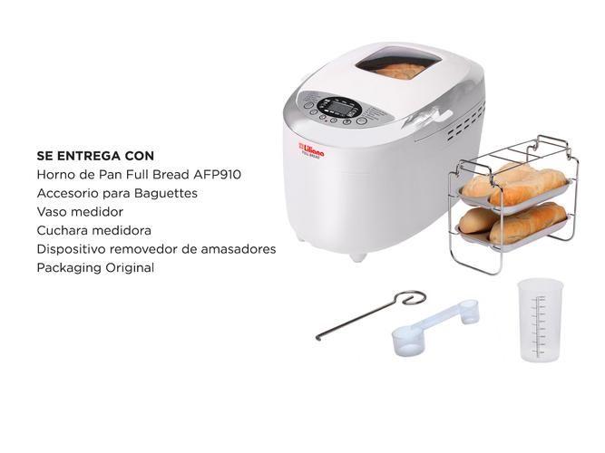 Horno de Pan Liliana Full Bread AFP910 Timer 12 Programas 850w 1.25Kg + Accesorio Baguette - 5