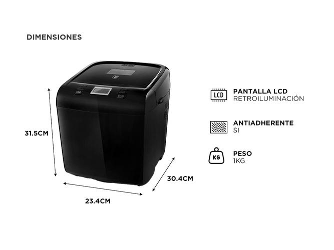 Maquina de Pan Gadnic Programable hasta 1Kg - 5