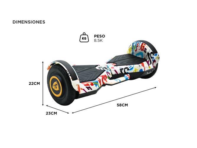 Patineta Eléctrica Gadnic Hoverboard Blth 8 Pulgadas - 5