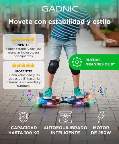 Patineta Eléctrica Gadnic Hoverboard Blth 8 Pulgadas - 1