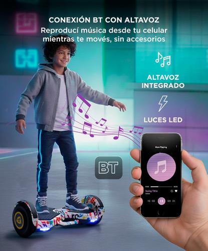 Patineta Eléctrica Gadnic Hoverboard Blth 8 Pulgadas - 4