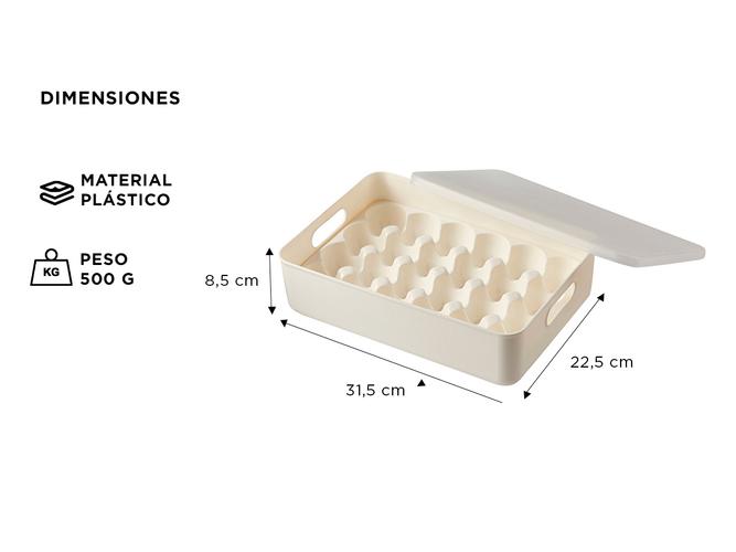 Contenedor Organizador De Huevos Gadnic Con Tapa Huevera  - 4