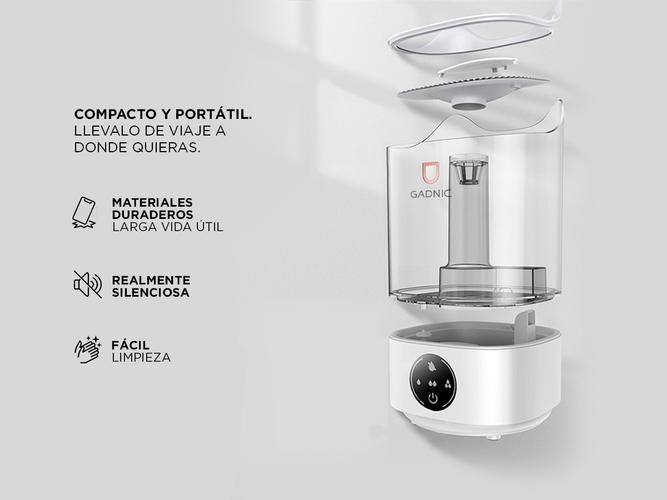 Humidificador Ultrasónico Gadnic K6 Vaporizador De Ambiente Ultrasonico - 4