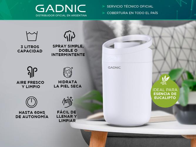 Difusor Humidificador Gadnic X11 Vaporizador Ambiente 3L 60hs  - 1