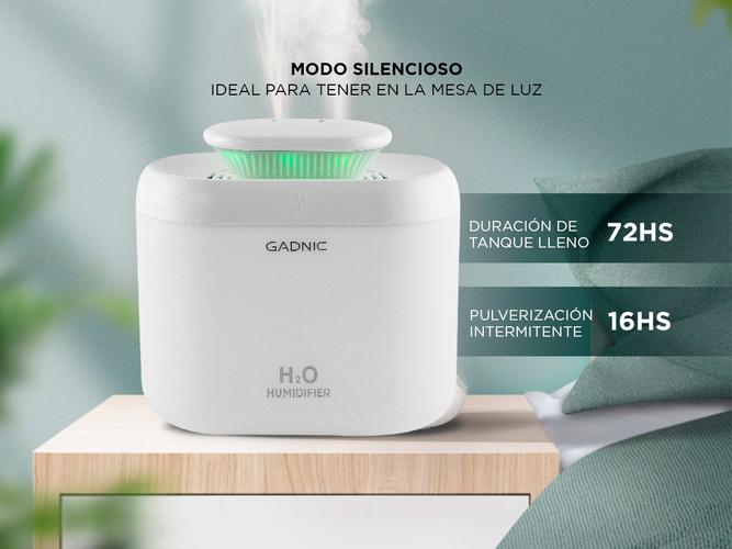 Difusor Humidificador Gadnic A12 Vaporizador Led Portátil Ultrasónico 3.3L - 3