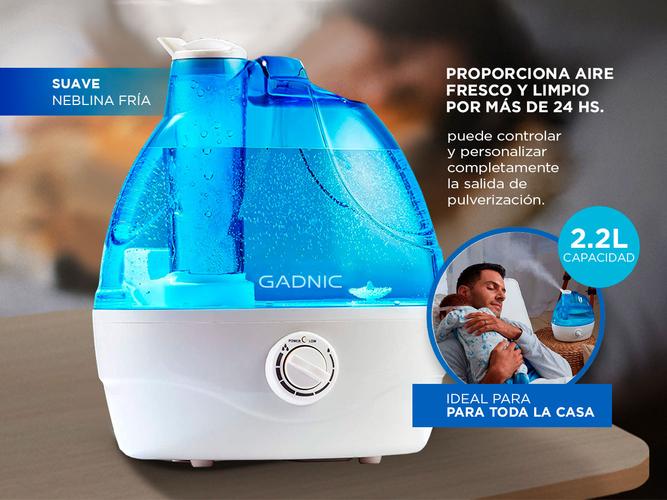Humidificador De Ambiente Gadnic HM20B Difusor Ultrasónico 2,2L   - 3