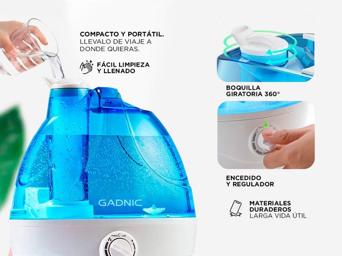 Humidificador De Ambiente Gadnic HM20B Difusor Ultrasónico 2,2L   - 4