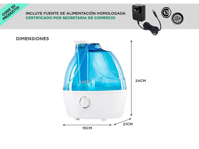 Humidificador De Ambiente Gadnic HM20B Difusor Ultrasónico 2,2L   - 5