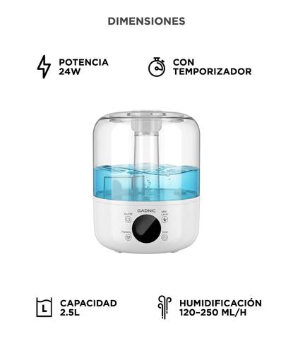 Humidificador Ultrasónico Gadnic Difusor Niebla Ajustable - 5