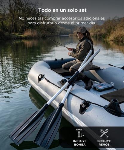 Bote Inflable SouthPort By Gadnic 250cm con Remos y Bomba - 2