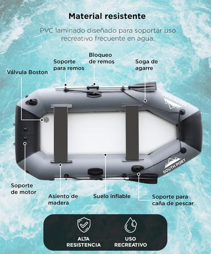 Bote Inflable SouthPort By Gadnic 250cm con Remos y Bomba - 3
