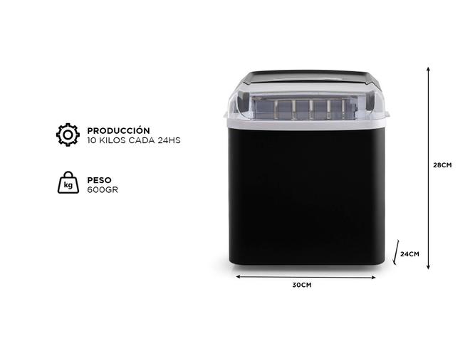 Fábrica de Hielo Philco 1.2Lts 2 medidas 10 kilos por dia - 4