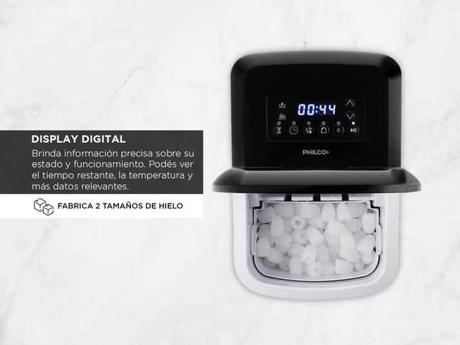 Fabrica de Hielo Philco Predicta Digital 2L 2 Tamaños Negro - 3