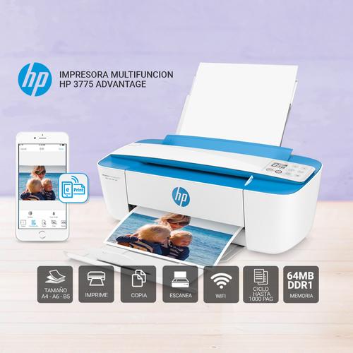 Impresora Multifuncion Hp Ink Advantage DeskJet  3775 - 1