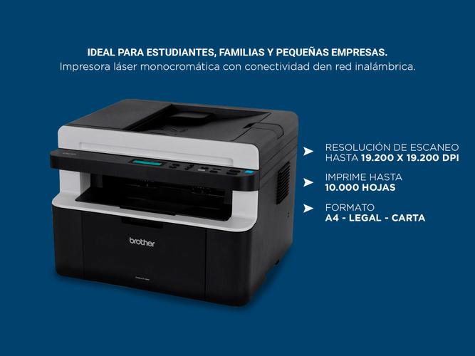 Impresora Multifuncion Brother DCP 1617 NW Laser WiFi - 2
