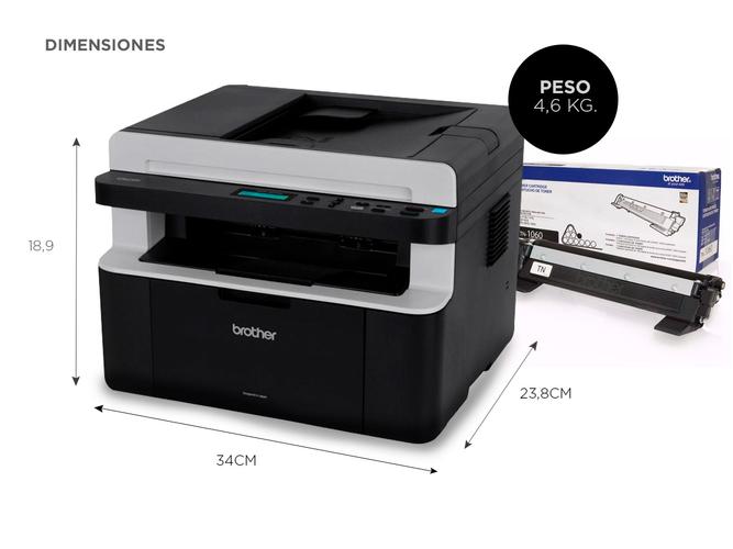 Impresora Multifuncion Brother DCP 1617 NW Laser WiFi - 5