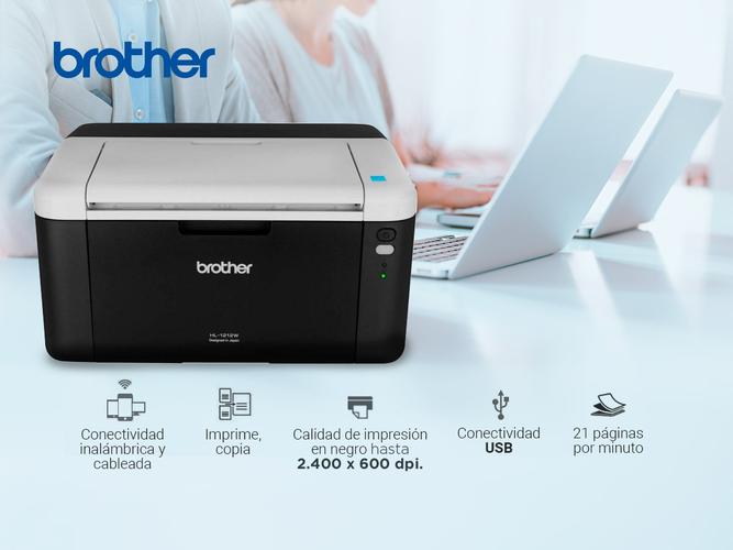 Impresora Brother HL-1212W Láser WiFi Monocromática - 1