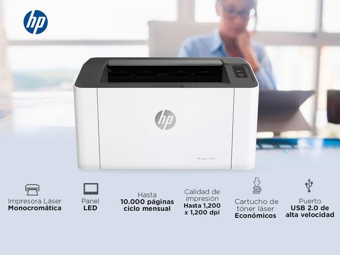  Impresora HP M107A Láser Usb Monocromática - 1