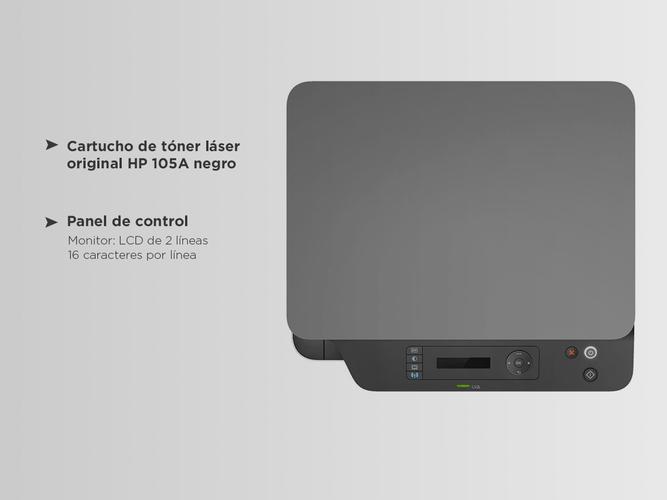 Impresora HP M135W Láser Multifunción WiFi Imprime - Copia - Escanea - 4