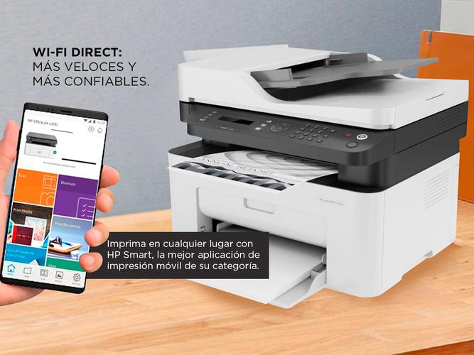 Impresora HP Laser Jet M137FNW Multifunción WiFi Monocromática - 2