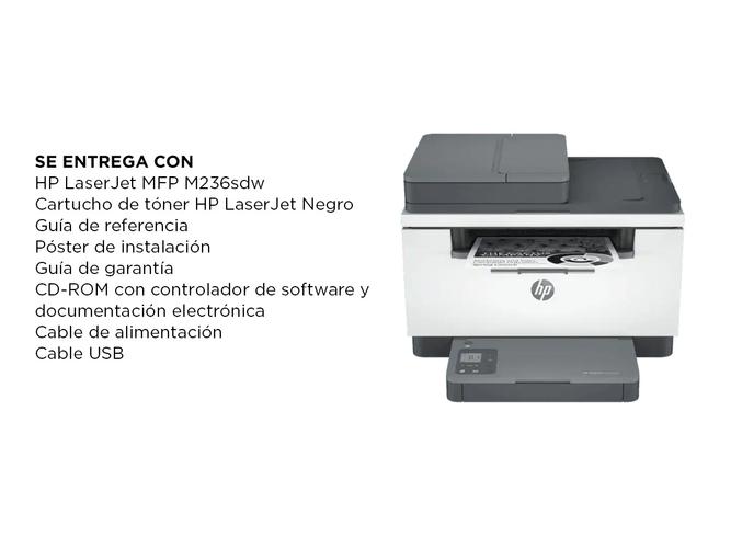 Impresora Multifunción HP LaserJet M236sdw - 5