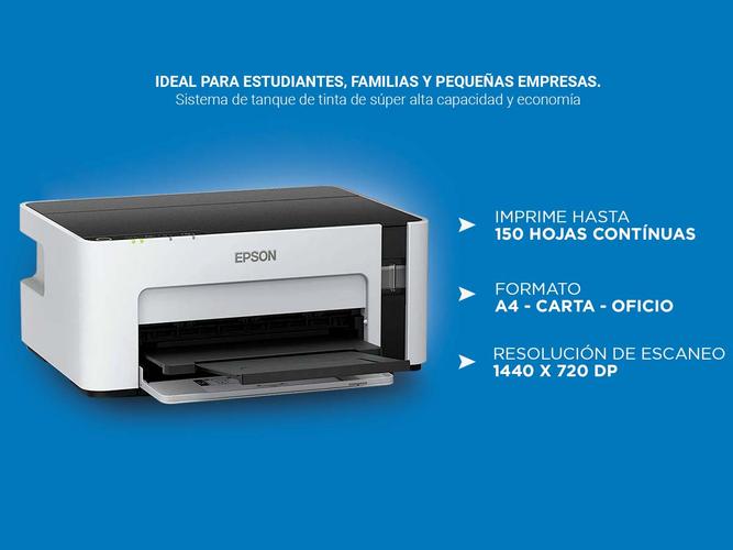 Impresora Epson Ecotank M1120 Wifi Sistema Continuo - 3