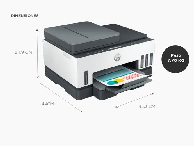 Impresora Multifuncion Hp Smart Tank 750 Wifi Duplex Adf  - 5
