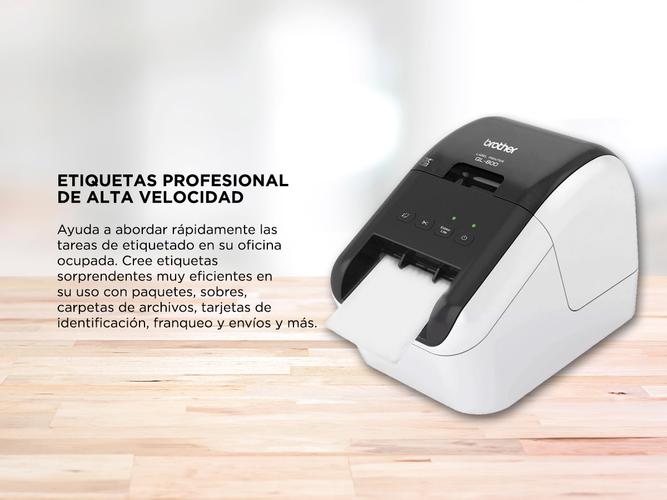 Impresora Brother QL800 Etiquetas Codigos de Barras Profesional Alta Velocidad + Rollo - 2
