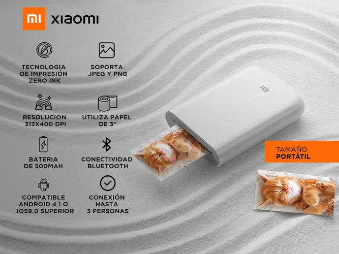 Impresora De Fotos Xiaomi Mi Portable Photo Printer + 5 Carga Papel - 1