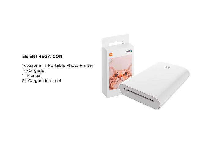 Impresora De Fotos Xiaomi Mi Portable Photo Printer + 5 Carga Papel - 6