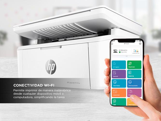 Impresora Laser HP Multifunción LaserJet M141w - 3