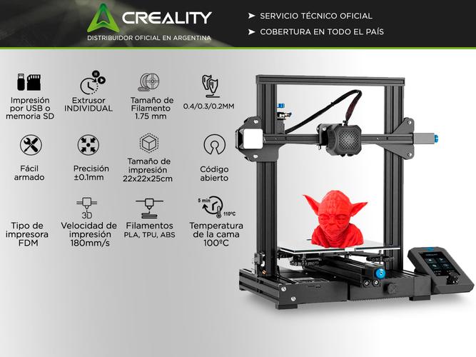 Impresora 3D Creality Ender-3 V2 FDM - 1