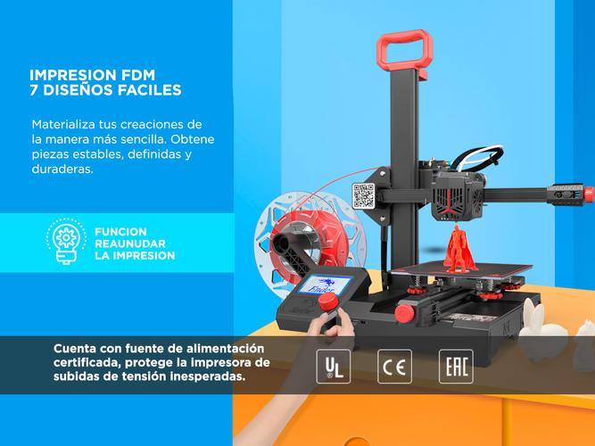 Imprensora 3D Creality Ender 2 Pro FDM 7 Diseños Fáciles 150W - 2