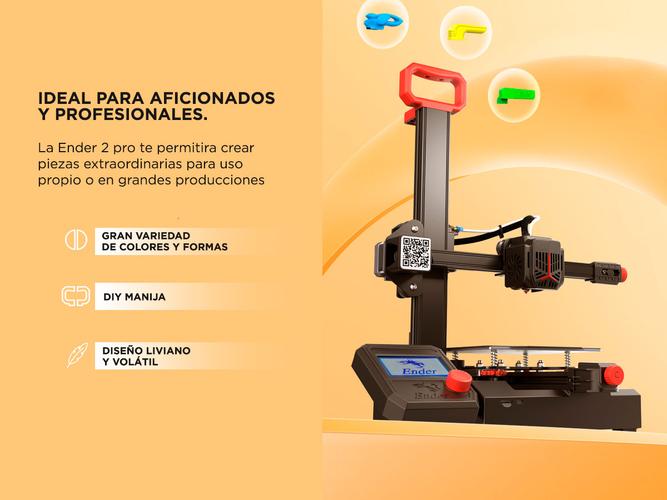 Imprensora 3D Creality Ender 2 Pro FDM 7 Diseños Fáciles 150W - 3