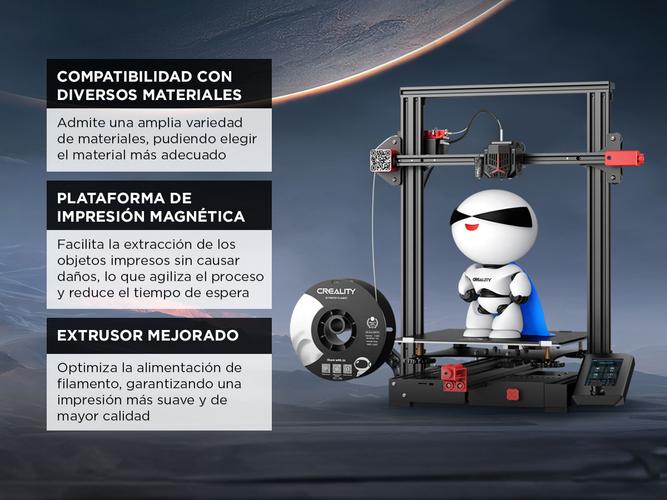 Impresora 3D Creality Ender-3 Max Neo Plataforma de Impresión Magnética - 4