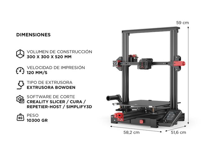 Impresora 3D Creality Ender-3 Max Neo Plataforma de Impresión Magnética - 5