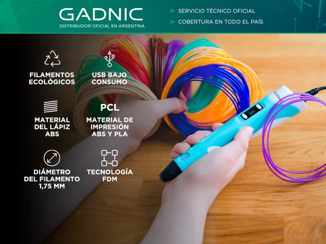 Kit Lapiz impresora 3d Gadnic + Molde para crear con impresora 3D - 1