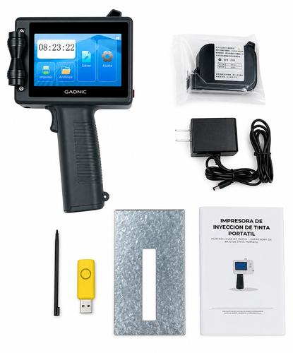 Impresora De Inyección De Tinta Portátil Gadnic Pantalla Táctil Fechas QR Código De Barras - 6