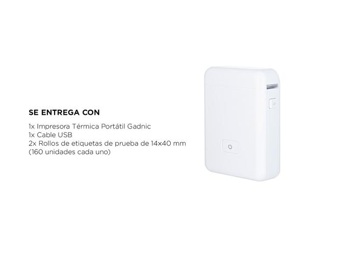 Etiquetadora Portátil Gadnic Mini Impresora Térmica  - 5