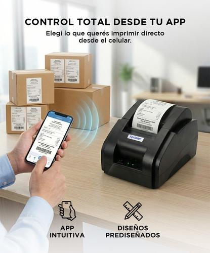 Impresora Térmica X-Printer XP-58IIH USB 58mm Alta Velocidad Impresión 90mm/s - 2
