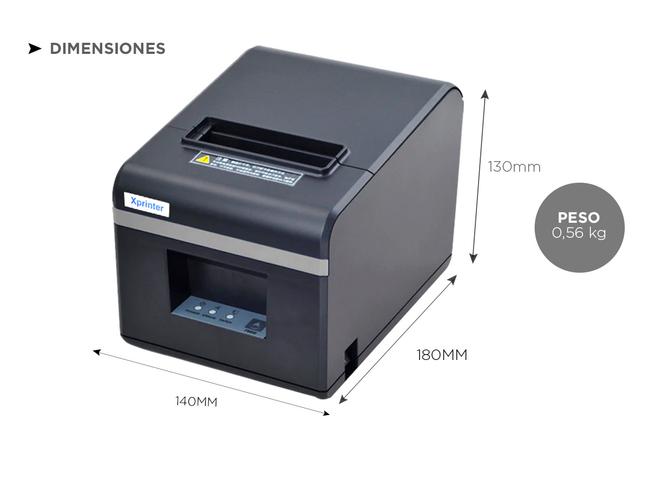 Impresora Térmica X-Printer XP-N160II USB 80mm Alta Velocidad Impresión 200mm/s - 4