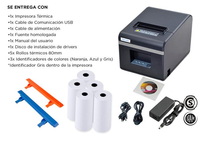 Impresora Térmica X-Printer XP-N160II USB 80mm Alta Velocidad Impresión 200mm/s - 5