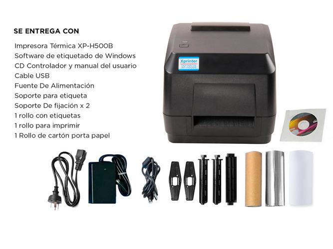 Impresora Termica X-Printer H-500B 108mm Etiqueta Codigo Barra - 5